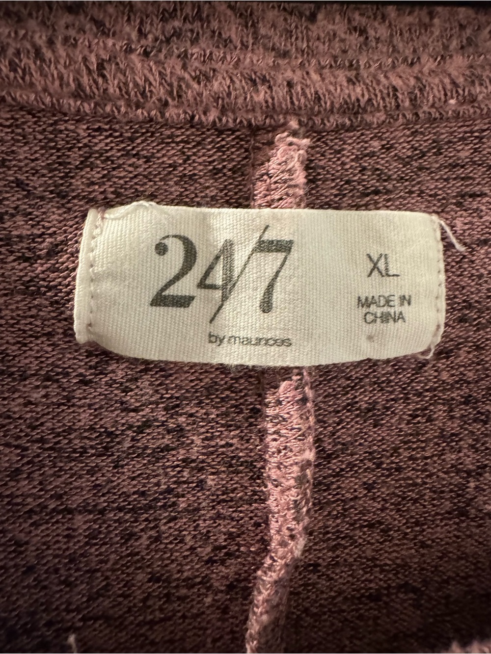 47 Women's Dusty Mauve Dolman Pullover - Picture 4 of 5